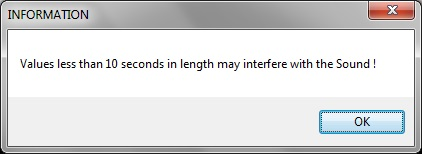 Seconds to Countdown warning